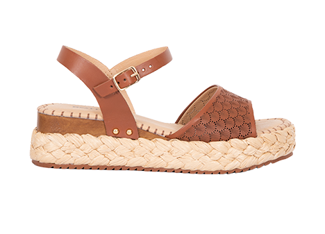Sandalia para mujer en Cuero color CO?AC, referencia ZCS4