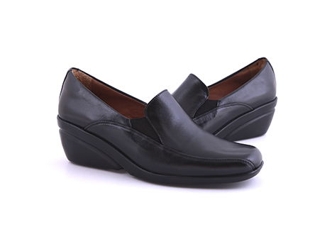 Mocasín para mujer en Cuero color NEGRO, referencia VT57