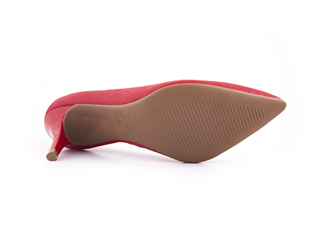 Tacones para mujer en Cuero color ROJO, referencia ZC03LINE