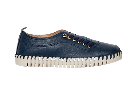 Tenis para mujer en Cuero color AZUL, referencia ZCA8