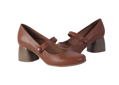 Tacones para mujer en Cuero color CO?AC, referencia ZCZ2