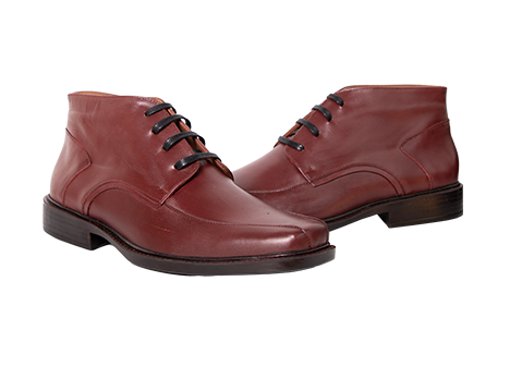 Bota para hombre en Cuero color VINOTINTO, referencia 3B09