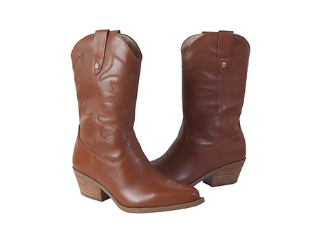 Bota para mujer en Cuero color CO?AC, referencia ZCT1