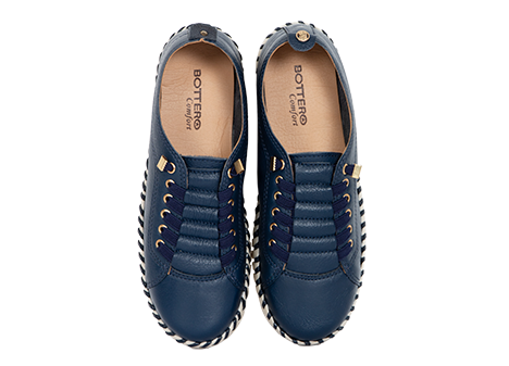 Tenis para mujer en Cuero color AZUL, referencia ZCA8
