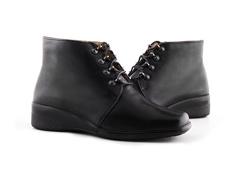 Botín para mujer en Cuero color NEGRO, referencia CG58