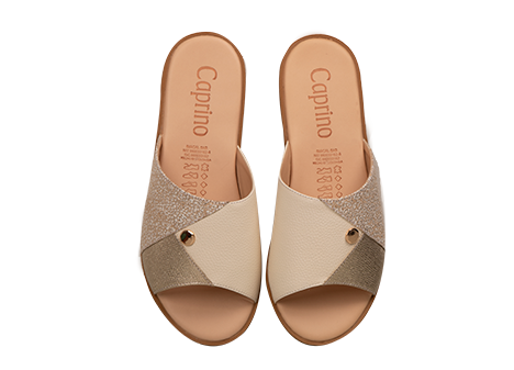 Sandalia para mujer en Cuero color DORADO, referencia ZG11