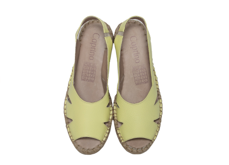 Sandalia para mujer en Cuero color AMARILLO, referencia ZM11