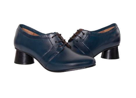 Zapato para mujer en Cuero color AZUL, referencia K15C