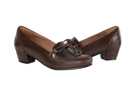 Tacones para mujer en Cuero color CANELA, referencia Q58F
