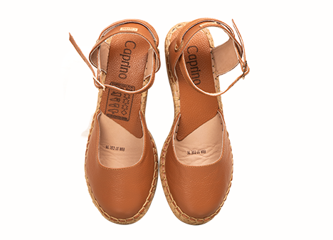 Tacones para mujer en Cuero color MIEL, referencia ZM16