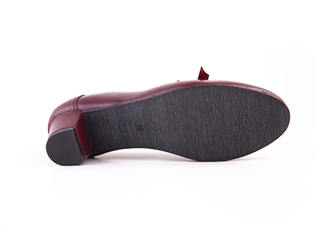 Tacones para mujer en Cuero color VINOTINTO, referencia Q580CRNE