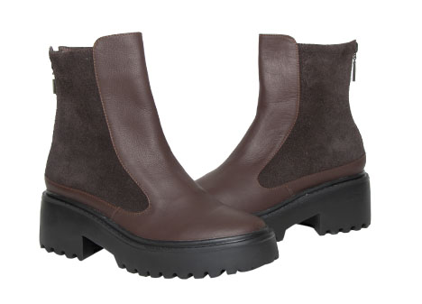 Bota para mujer en Cuero color MARRON, referencia ZD0F