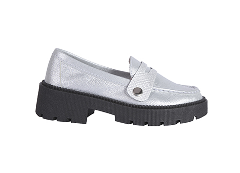 Mocasín para mujer en Cuero color GRIS, referencia ZS31