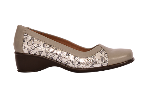 Baleta para mujer en Cuero color GRIS, referencia RS0N