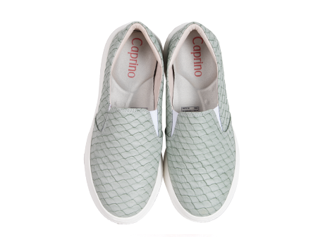 Mocasín para mujer en Cuero color VERDE, referencia ZS38