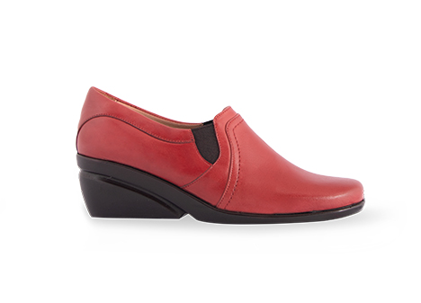 Tacones para mujer en Cuero color ROJO, referencia VT81