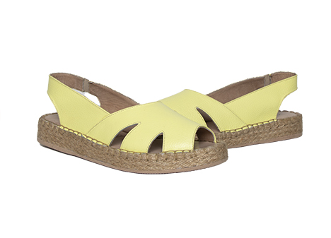 Sandalia para mujer en Cuero color AMARILLO, referencia ZM11