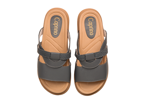 Sandalia para mujer en Cuero color GRIS, referencia ZS47