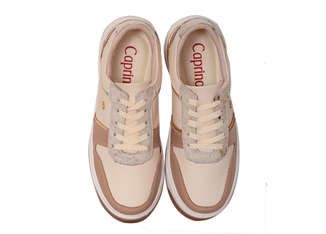Tenis para mujer en Cuero color BEIGE, referencia Z510