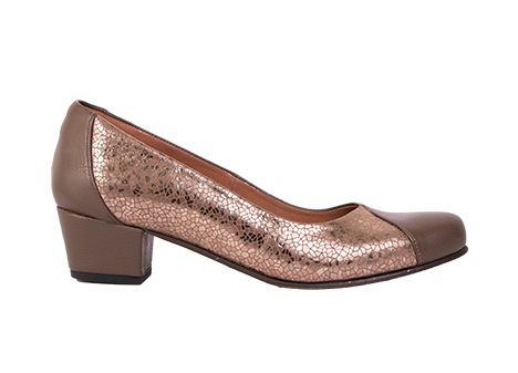 Tacones para mujer en Cuero color TAUPE, referencia Q511