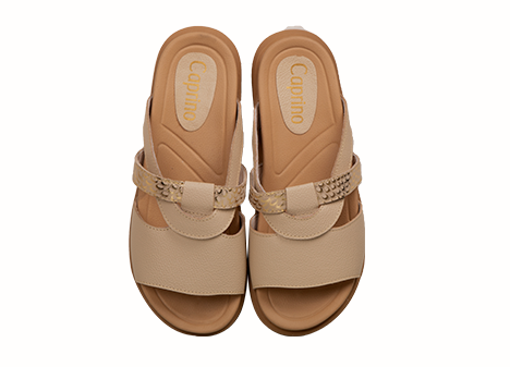 Sandalia para mujer en Cuero color BEIGE, referencia ZS47