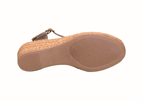 Sandalia para mujer en Cuero color MIEL, referencia ZG13