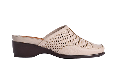 Zueco para mujer en Cuero color BEIGE, referencia RS8N