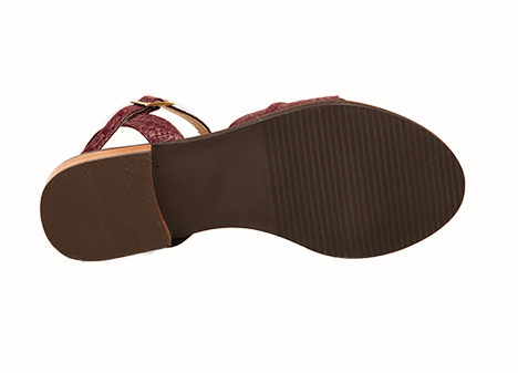 Sandalia para mujer en Cuero color CAFE, referencia ZG06