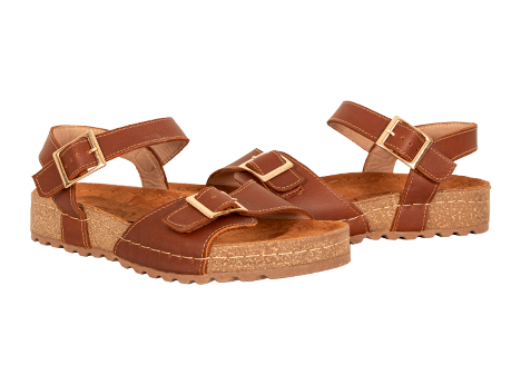Sandalia para mujer en Cuero color CO?AC, referencia ZP01