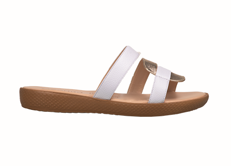 Sandalia para mujer en Cuero color BLANCO, referencia ZG10
