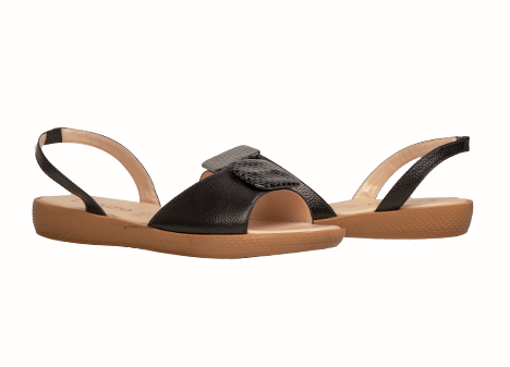 Sandalia para mujer en Cuero color NEGRO, referencia ZG09CONE