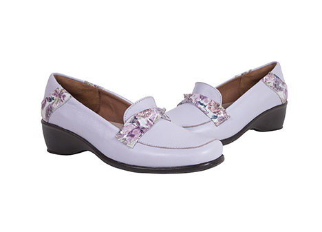 Mocasín para mujer en Cuero color LILA, referencia RS1Y