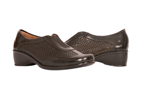 Mocasín para mujer en Cuero color NEGRO, referencia RS4W