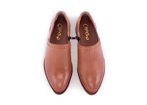 Mocasín para mujer en Cuero color CARAMELO, referencia P92FCRCM