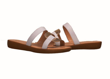 Sandalia para mujer en Cuero color BLANCO, referencia ZG10
