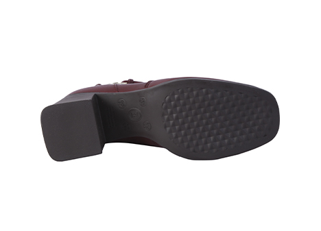 Bota para mujer en Cuero color VINOTINTO, referencia ZCB0