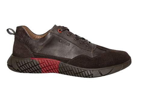 Tenis para hombre en Cuero color CAFE, referencia ZV87