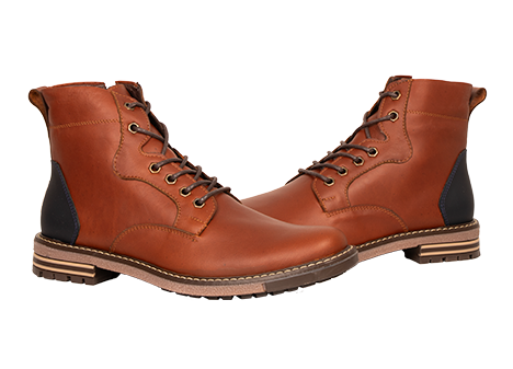 Botín para hombre en Cuero color MIEL, referencia ZG87