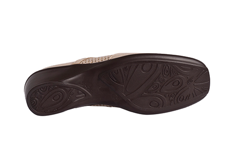 Zueco para mujer en Cuero color BEIGE, referencia RS8N