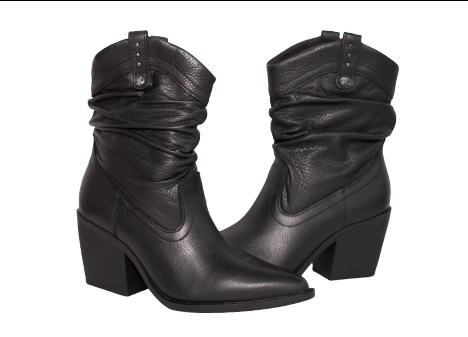 Bota para mujer en Cuero color NEGRO, referencia ZTC5