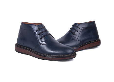 Botín para hombre en Cuero color AZUL, referencia 2E38