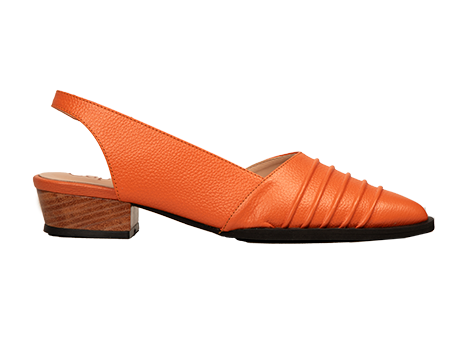 Tacones para mujer en Cuero color NARANJA, referencia ZG12