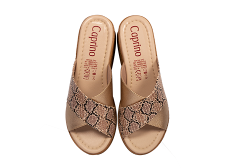 Sandalia para mujer en Cuero color BRONCE, referencia ZF02