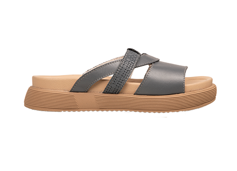 Sandalia para mujer en Cuero color GRIS, referencia ZS47