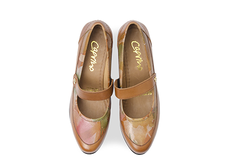 Tacones para mujer color MIEL, referencia UN16