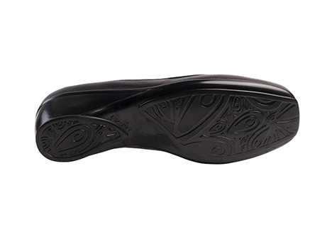 Mocasín para mujer en Cuero color NEGROxOXIDO, referencia RS6N