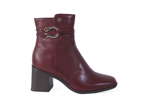Bota para mujer en Cuero color VINOTINTO, referencia ZCB0