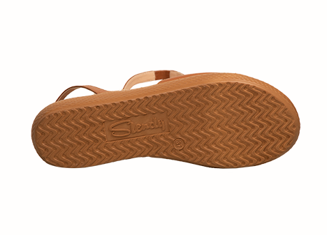 Sandalia para mujer en Cuero color MIEL, referencia ZG09CONE