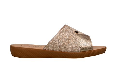 Sandalia para mujer en Cuero color DORADO, referencia ZG11