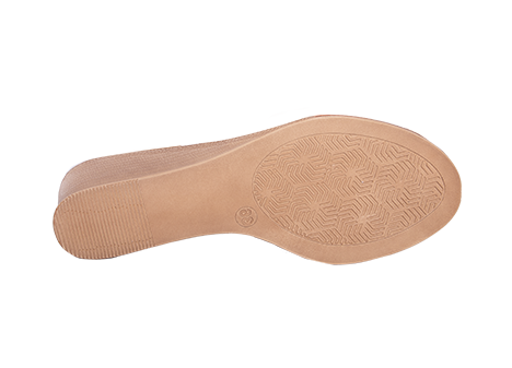 Sandalia para mujer en Cuero color OCRE, referencia ZN06